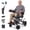 Black 1, variant on Morrean 35.7lbs Lightweight Electric Wheelchair, Foldable Motorized Wheelchair for Adults Seniors, 360W Dual Motor Power Wheelchair, 20 Miles Range, 330 lbs Capacity, 12Ah Battery, 18.5" Seat