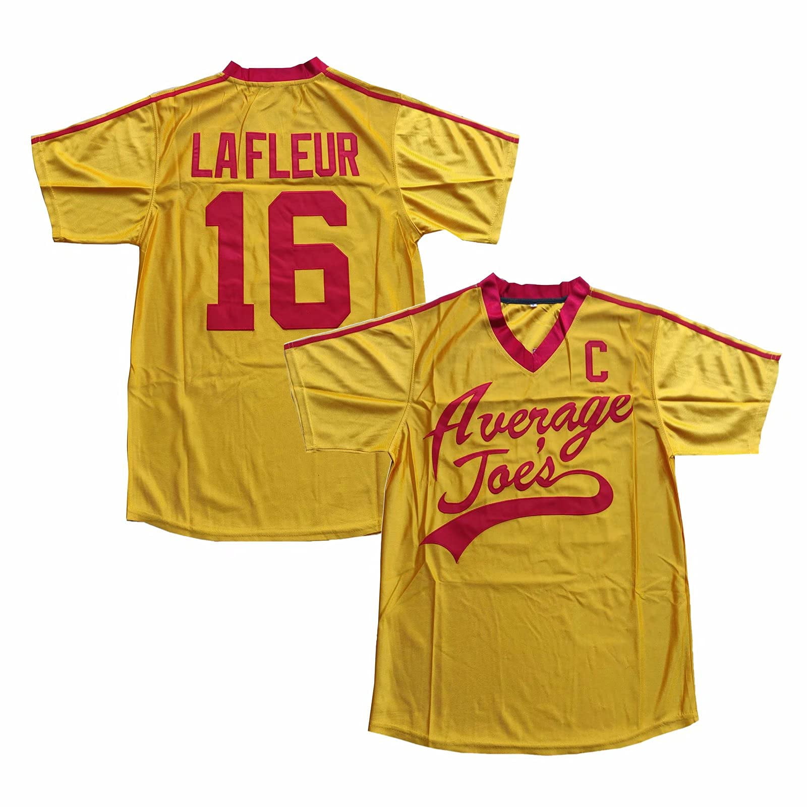 Mens Jersey Peter Lafleur #16 Average Joes Dodgeball Movie Baseball Jerseys Costume T Shirt 
