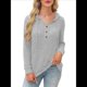 thumbnail image 1 of Suéteres de Mujer, Sudaderas con Capucha de Larga de Otoño, Sudaderas para Mujer, Ropa Informal Holgada de Moda Gris XL, 1 of 6