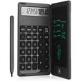 thumbnail image 2 of 3X Calculator Notepad 6 Inch LCD Writing Tablet Digital Drawing Pad with Stylus Pen Erase Button Lock Function Black, 2 of 5