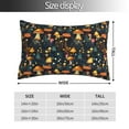 thumbnail image 2 of KLL Colorful Plants Mushroom Pillow Covers Envelope Closure,Super Soft and Cozy Fuzzy Fleece Pillow Case Cover 20"x30", 2 of 5
