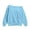 LL28-Blue, variant on Contrast Layered Off-Shoulder Tops for Women Oversized Slouchy Sweatshirt Womens Blouses with Faux-Tank Trim Autumn/Winter Warm Fleece Tops for Daily or Travel