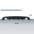 thumbnail image 3 of Rear Diffuser Bumper Lip PP Fit for 2015-2023 Dodge Charger SRT Black Rear Body Splitter Valance, 3 of 10