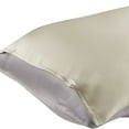 thumbnail image 2 of Unique Bargains Envelope Closure Soft and Durable Silk Pillowcase Beige Queen, 2 of 6