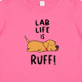 thumbnail image 4 of Inktastic Lab Life is Ruff Yellow Lab Boys or Girls Baby T-Shirt, 4 of 5