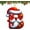 B, variante sur AHMT Père Noël Rouge 26 Lettres Arbre de Noël A à Z Ornements, Ornement Suspendu de Noël 26 Lettres, Pendentif Suspendu Alphabet de Noël pour Bricolage Ornements, Étiquettes de Nom Suspendues pour Arbre de Noël(C)