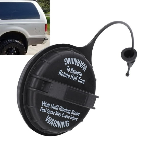 Fuel Tank Filler Caps, F4TZ 9030 C Gas Cap Anti Crack with Lanyard for Bronco 1987 - 1996