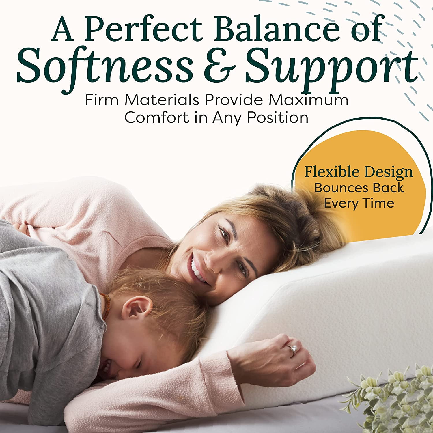 WaistWellness Stretch Pillow & DreamEase Support Pillow