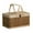 Brown, variant on Monyance Storage Basket Natural Woven Picnic Basket - Outdoor Camping Hamper(11.81X7.87X6.5Inches)