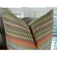 thumbnail image 2 of Plutus Zig Along Handmade Throw Pillow, (Double sided 18" x 18"), 2 of 4