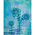 thumbnail image 2 of Averinos, Melissa 15x18 White Modern Wood Framed Museum Art Print Titled - Magical Flowers I, 2 of 4