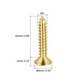 thumbnail image 2 of Uxcell M5x25mm Brass Wood Screws, Phillips Flat Head Self Tapping Connector 48 Pack, 2 of 5