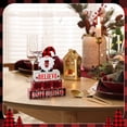 thumbnail image 4 of Decoraciones navideñas de mesa Geelin de madera, 4 unidades, rústicas, 4 of 6
