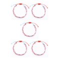 thumbnail image 2 of mmirethe Tressé Bracelet Fil Ciré Imperméable Bracelets Dressing Décor Type 5 5Set, 2 of 6