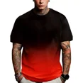 thumbnail image 1 of Camiseta De Manga Corta 3d Degradado De Moda Casual, 1 of 8