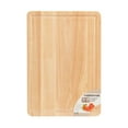 Farberware 14 inch x 20 inch Wood Cutting Board with Perimeter Trench