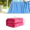 thumbnail image 5 of Elenxs Solid Color Flannel Blanket Bed Car Office Sofa Autumn Winter Warm Carpet Air-condition Room Rugs, 5 of 5