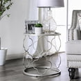 thumbnail image 2 of Furniture of America Nellie Transitional Metal End Table in Champagne Gold, 2 of 6