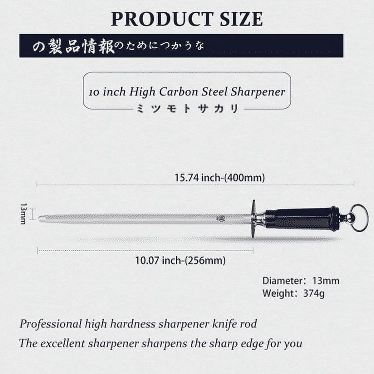 Mitsumoto Sakari Professional 3-Stage Knife Sharpener, Japanese Knife Sharpener with Adjustable Angle Knob, Multifunctional Sharpening & Polishing