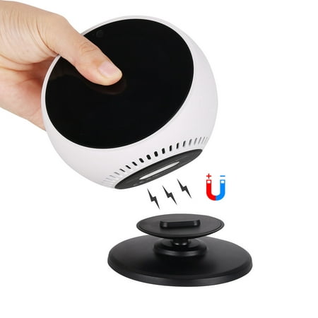 Gyouwnll For Amazon Echo Spot Adjustable 360 Rotation Magnetic Bracket Base Stand Holder