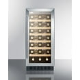 thumbnail image 3 of Summit 15-Inch 33 Bottle Wine Cooler - Stainless Steel / Black Cabinet - SWC1535B, 3 of 4