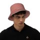 thumbnail image 4 of Balery Red and Brown Squares Sombreros para el sol para hombre y mujer, sombrero de pescador con UPF 50+, 4 of 6