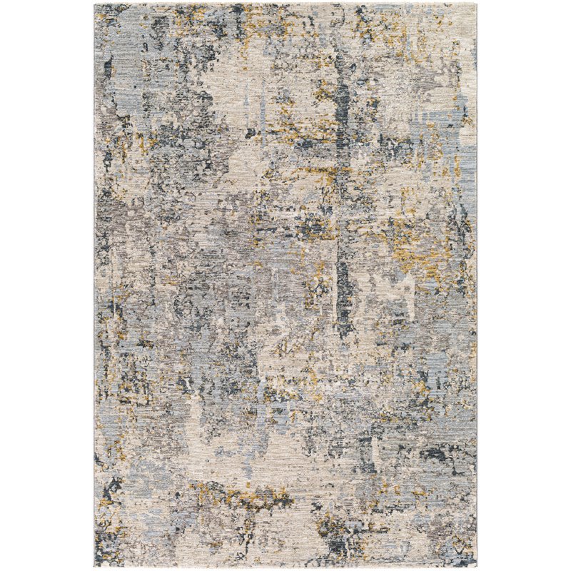 Laila LAA2303 10' x 14' Rug Navy/Camel/Wheat/Charcoal/Gray/Beige/Taupe