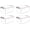 Clear White, variant on 4 Packs Small Storage Bins with Lids 3.2 QT Plastic Storage Containers for Organizing Stackable Clear Storage Boxes