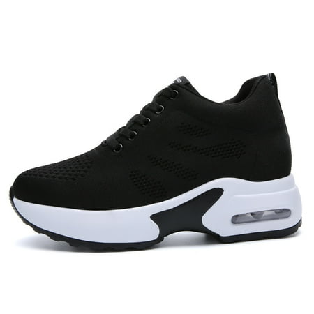 

Lightweight Mesh Low Top Sports Casual Shoes Fashion Knitting Anti-slip Hidden Heel Sneakers Women‘s Footwear