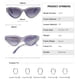 thumbnail image 2 of Gafas de sol de estilo callejero con personalidad europea y americana que combinan con todo, fabricadas en PC, HD, 2 of 5