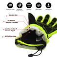 thumbnail image 4 of EvridWear Men Women Waterproof Ski Gloves, 3M Thinsulate Snowboard Winter Gloves ( L, Lime), 4 of 6