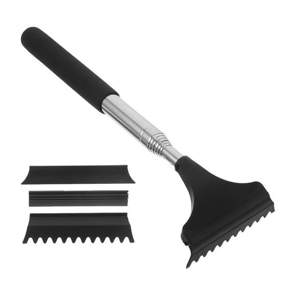 Tineasur 1Set Metal Plastic Car Squeegee for Rearview Mirror Wiper Snow Ice Removal