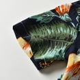 thumbnail image 6 of Lovzfmll Vintage Floral Print Hawaiian Shirt for Boys, Short Sleeve Button Down Top, Vacation Casual Outfits for Kids 8-9 Years, 6 of 9