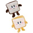 thumbnail image 3 of 2Pcs Toast Shape Money Bag Cartoon Plush Bag Small Toast Coin Purse Adorable Period Bag, 3 of 6