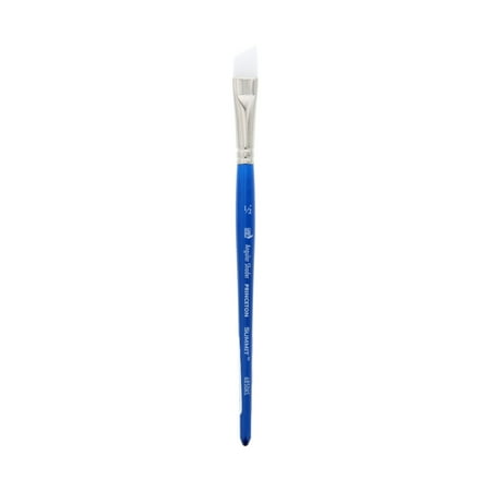 UPC: 0757063688323 | Princeton Brush Summit Ultimate White Synthetic Watercolor & Acrylic Brush  Angle Shader  1/2