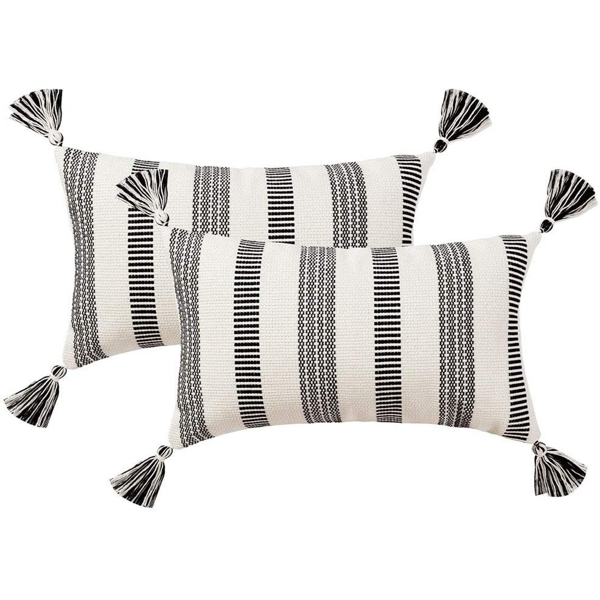 Modern black and white pillows hotsell