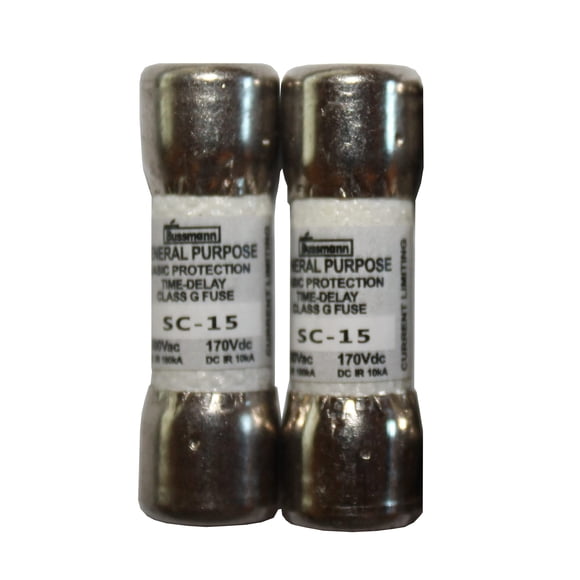 SC-15 Class G Time Delay 15 Amp Fuse (2 Pack) QSU