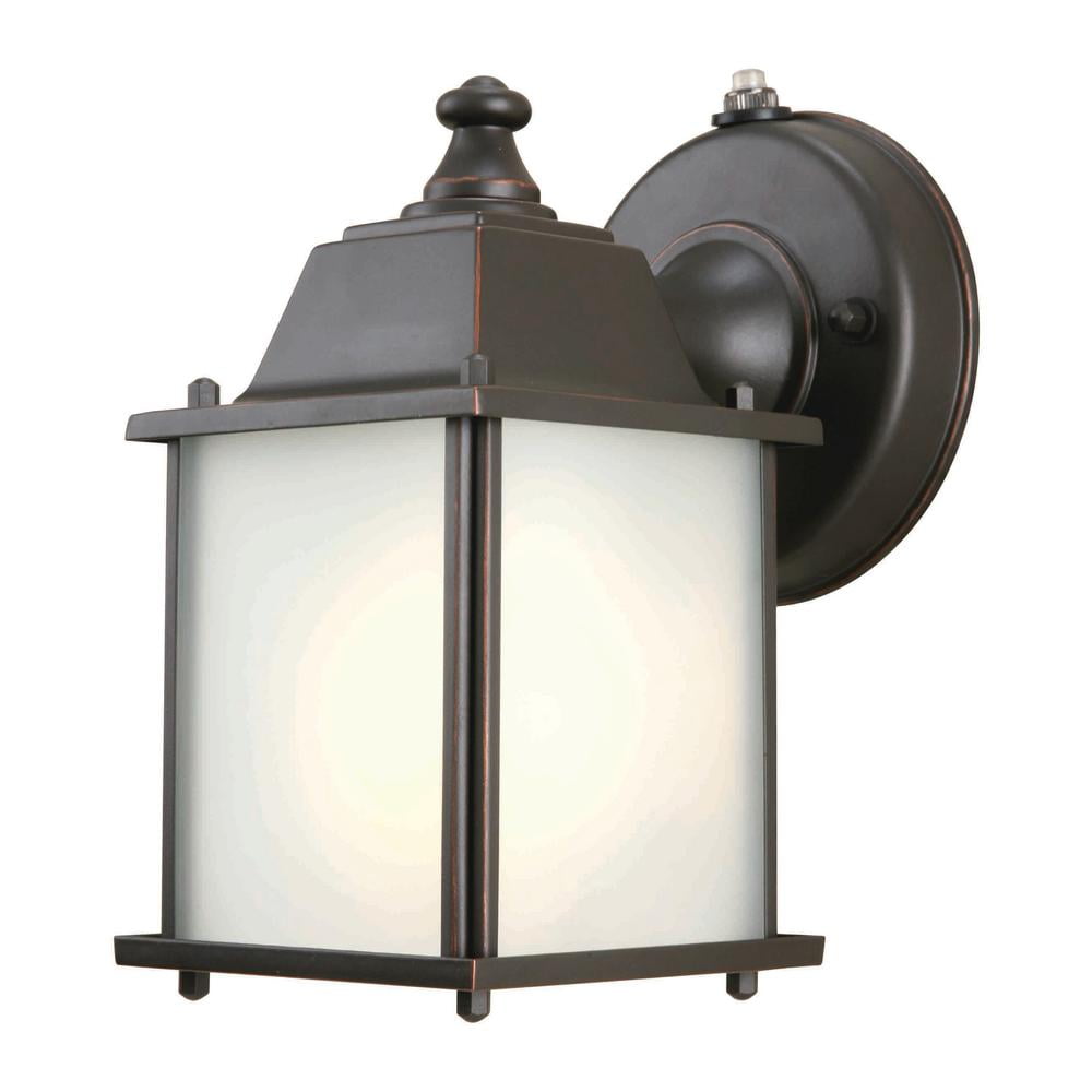 Hampton Bay 12 Pack 1 Light Oil Rubbed Bronze Outdoor Dusk To Dawn Hampton Bay 12 Pack 1 Light Oil Rubbed Bronze Outdoor Dusk To Dawn Wall Mount Lantern Bpm1691p
