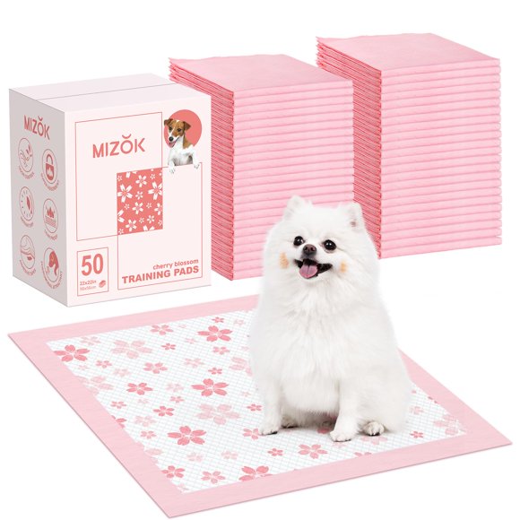Almohadillas para cachorros MIZOK de 55 x 55 cm con diseño de secado rápido a prueba de fugas