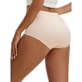 thumbnail image 2 of Unique Bargains Women's Floral Lace Breathable Mid Rise Underpants XL Beige, 2 of 6