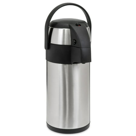 Best Choice Products 3L Stainless Steel On-the-Go Thermal Airpot Coffee Dispenser, Hot and Cold Beverages with Safety Lock, Carrying Handle, Push Button, Cup, (Top 10 Best Coffee Brands In The World)