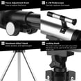 thumbnail image 3 of Telescopio astronómico astronómico para niños y principiantes 90x aumento de 90x telescopio con oculares y trípode de Buscador, 3 of 7