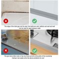 thumbnail image 3 of CHAO (2 x Gris) Zócalo Flexible - Listones Finales para Cocina y Baño, 22mm 3,2m, Accesorios Autoadhesivos, Tiras Plegables Flexibles, Sellos Impermeables, Gris Carbón, 3 of 5