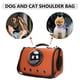 thumbnail image 4 of Bolsa para perros y gatos, bolsa transpirable para mascotas, bolsa espacial transparente de PU (café) Sywqhk Libre de BPA, 4 of 7