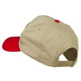 thumbnail image 3 of NASA Patched Two Tone Cotton Twill Cap - Red Khaki OSFM, 3 of 5