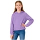 thumbnail image 2 of Cowsor Cute Hoodie for Teen Girls Trendy Solid Color Preppy Hooded Sweatshirts Kids Pullover Long Sleeve School Outfits, 2 of 7