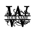 thumbnail image 2 of Sunjoy Tech Metal Name Sign 26 Letters Weather Resistant Door Wall Hanging Art Decor Family Name Sign Rustic Decor Iron Metal Wall Art Last Name Sign Indoor Outdoor, 2 of 8