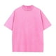 thumbnail image 1 of Ceisia Men's Vintage Washed Solid Crew Neck Short Sleeve T-Shirt Casual Retro Top Hot Pink XXXL Gifts, 1 of 7