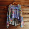 thumbnail image 2 of Bovemsi Womens Sweaters Cozy Knitted Pullover Sweater For Women Fashion Long Sleeve V Neck Winter Warm Layer Top Going Out Business Casual Sweaters, 2 of 5