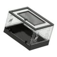 thumbnail image 3 of Acuario plegable transparente para reptiles, lagartos, hábitat, caja ventilada, tanque de cría portátil Negro, 3 of 9
